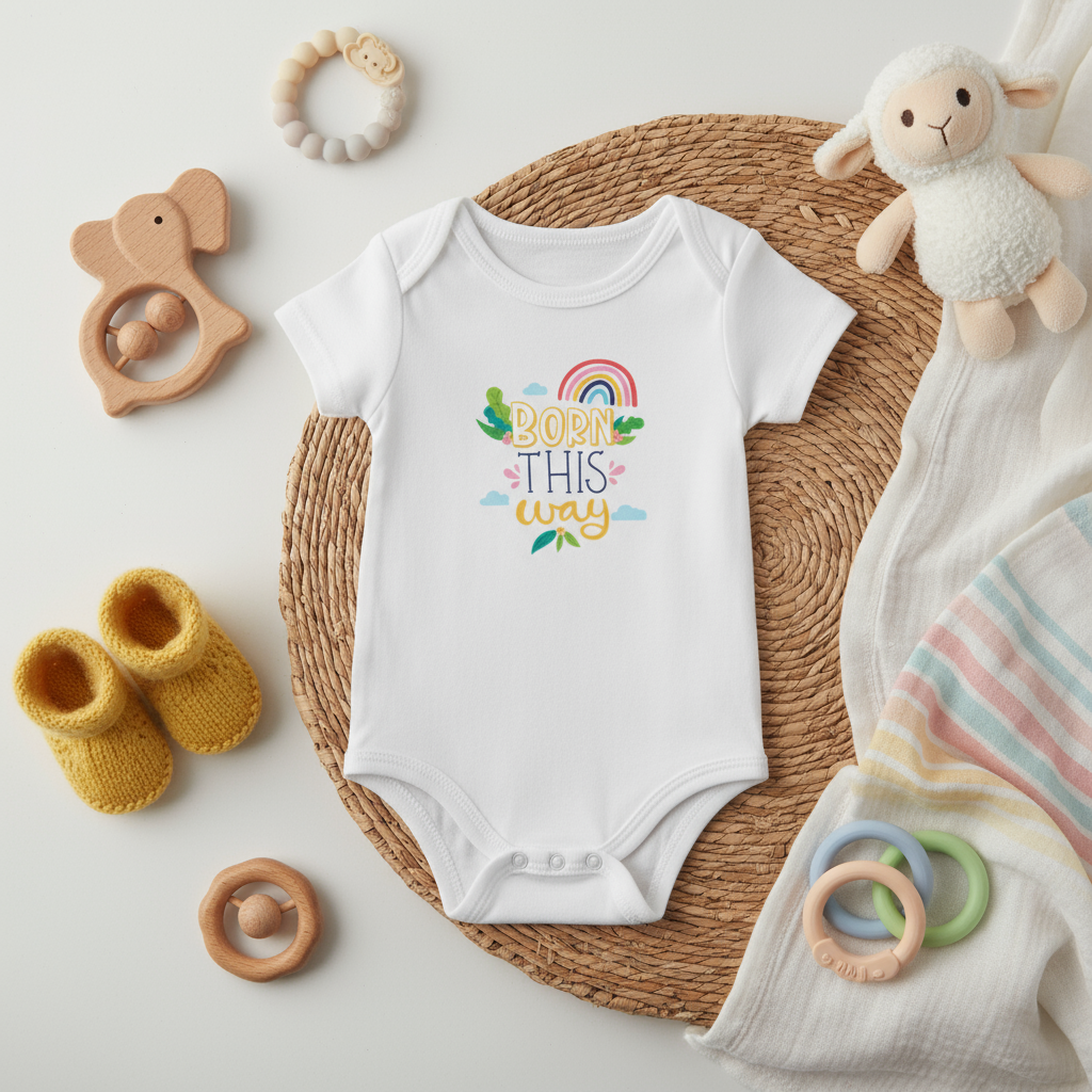 بادی نوزادی زیر دکمه دخترانه و پسرانه