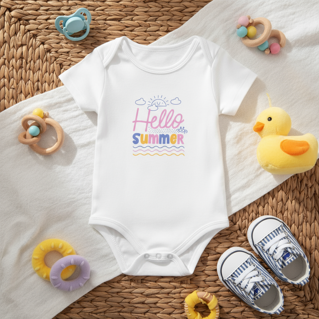 بادی نوزادی زیر دکمه پسرانه و دخترانه