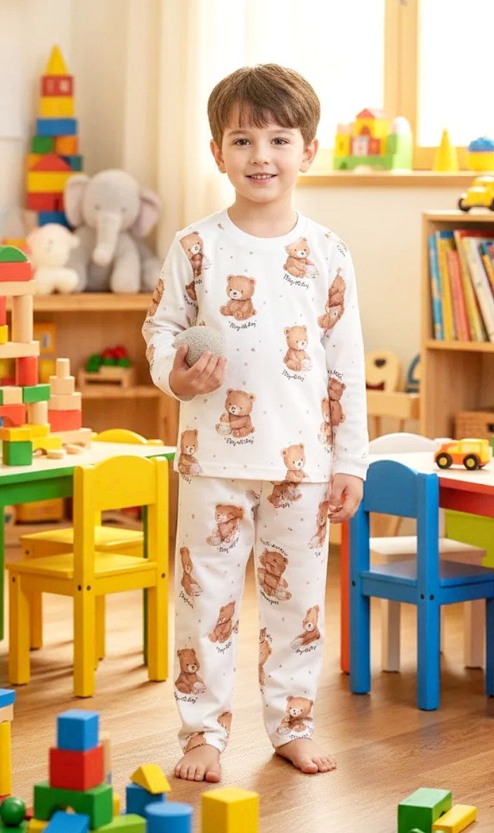 بلوز شلوار راحتی دخترانه و پسرانه عروسکی