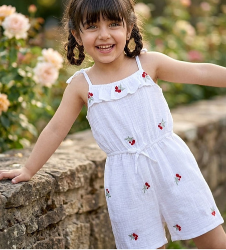 سرهمی دخترانه گلدوزی مناسب ۳نا۸ سال